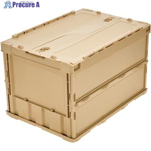 TRUSCO中山 TRUSCOトラスコ オリコン 薄型折りたたみコンテナ 30L 半