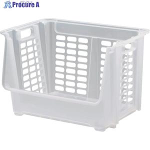 サンカ 積み重ねケース“ナチュラルストック” NST-30CL ▼261-3106 (株)サンカ