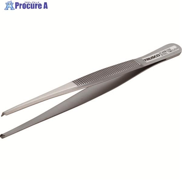 TRUSCO 高精度ステンレス製ピンセット 130mm 有鈎型  ▼270-9287 TSP-80 ...