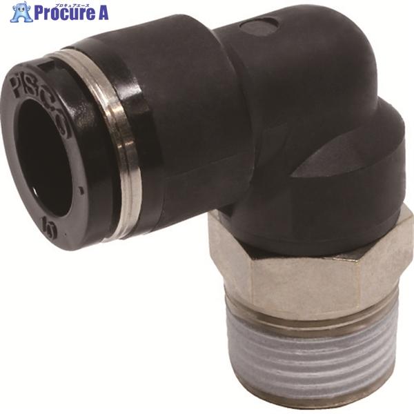 PISCO チューブフィッティング エルボ 適合外径10mm 接続口径R3/8  ▼290-9014...