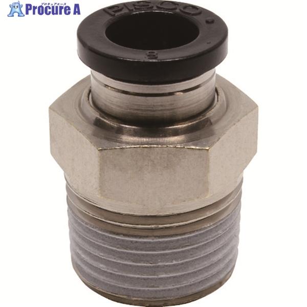 PISCO チューブフィッティング ストレート 適合外径8mm 接続口径R3/8  ▼290-962...