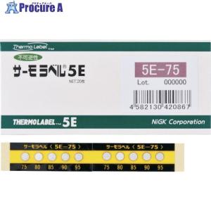 日油技研 サーモラベル5点表示屋外対応型 不可逆性 100度  ▼308-3373 5E-100  1ケース｜procure-a