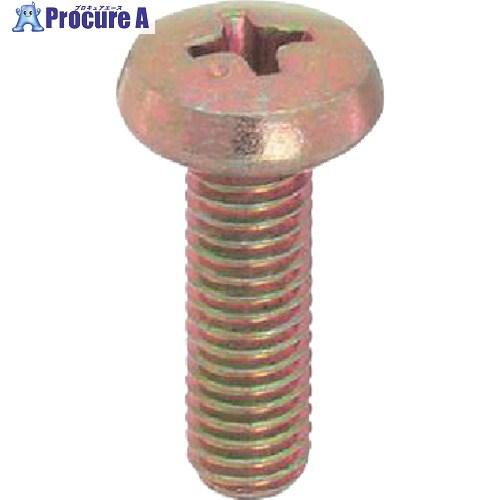 YAHATA 十字穴付バインド小ねじ全ねじ クロメート M4X12 (1800本入)  ■▼324-...