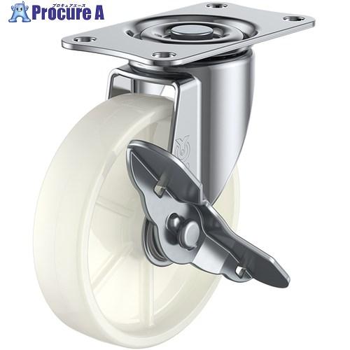 ユーエイ プレート式 自在 キャスター ナイロン 車輪径100mm ストッパー付き Sタイプ SG-...