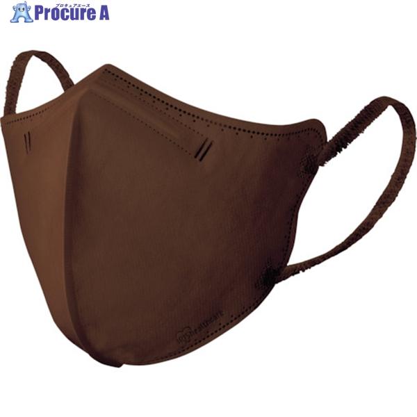 IRIS 289121 DAILY FIT MASK 立体マスク 小さめサイズ 5枚入 ブラウン  ...
