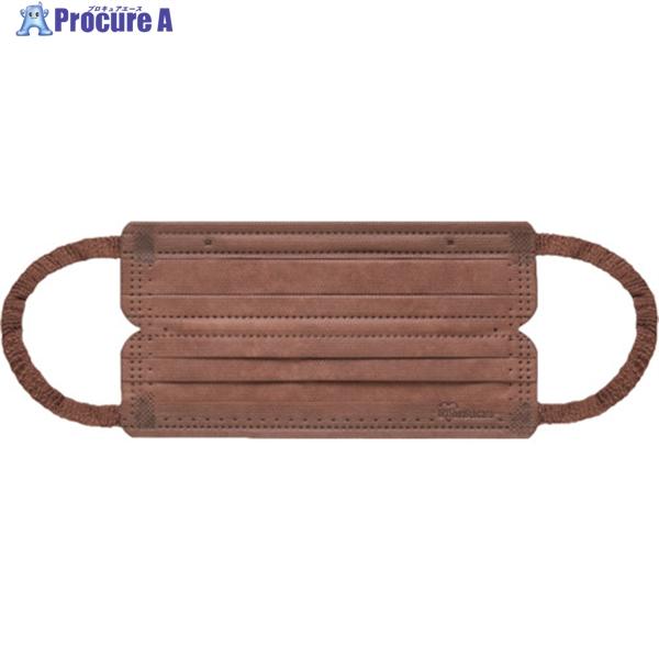 IRIS 290409 DAILY FIT MASK プリーツ ふつうサイズ 7枚入 ブラウン  ▼...