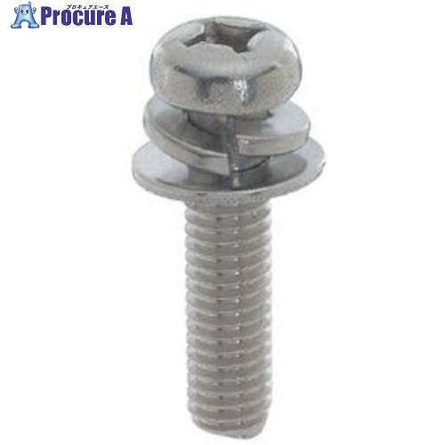 YAHATA ナベ組込ねじ P-3 ステンレス M4×50 (400本入)  ■▼336-7494 ...