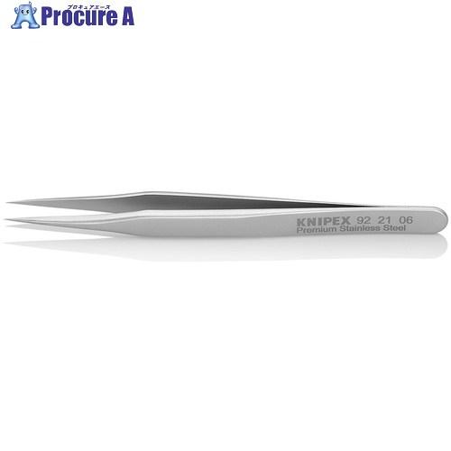 KNIPEX 【売切廃番】ミニ精密ピンセット 80mm  ▼337-2612 9221-06  1本