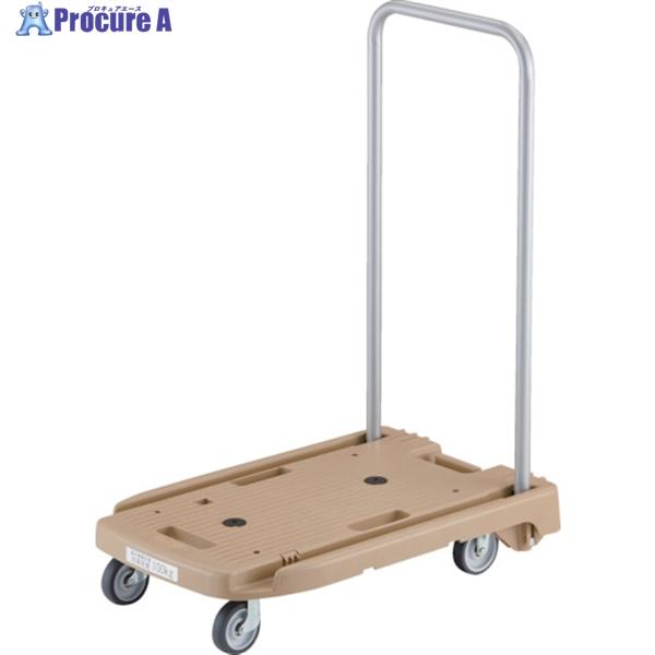 TRUSCO 樹脂台車 こまわり君 省音G車輪 600X390 ライトサンド 樹脂ストッパー付  ▼...