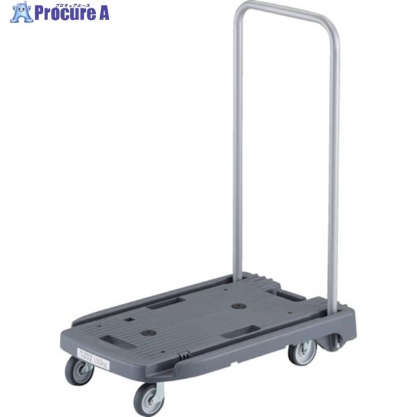 TRUSCO 樹脂台車 こまわり君 省音G車輪 600X390 アーセナルグレー 樹脂ストッパー付 ...