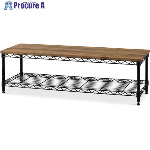 IRIS 531688 カラーメタルラック ローボード ブラック  ■▼338-6508 CML-1...