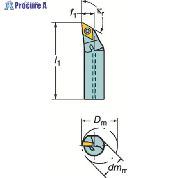 SANDVIK コロターン107 ポジチップ用ボーリングバイト(210)  ▼339-1337 A2...