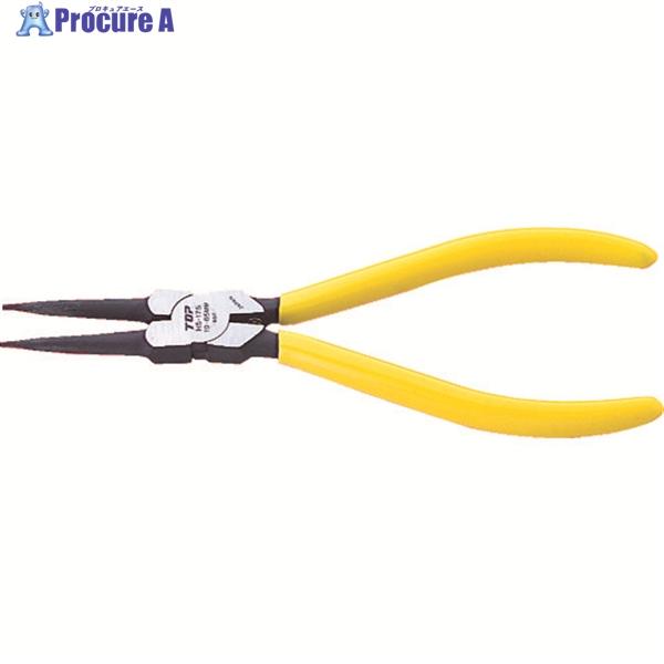 TOP スナップリングプライヤ穴用直爪 175mm 使用範囲19〜65mm  ▼359-8039 H...