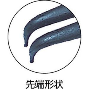 TOP スナップリングプライヤ 軸用曲爪 使用...の詳細画像1