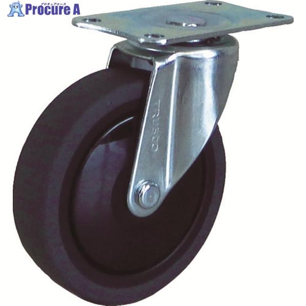TRUSCO 樹脂台車カルティオ用省音キャスター Φ100エラストマー車 自在  ▼359-9591...