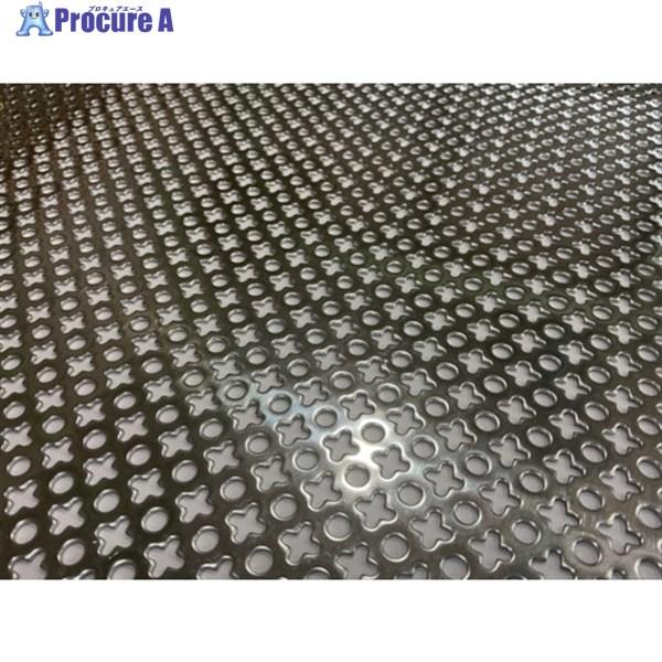 TRUSCO ステンレスパンチングメタル0.4t 〇＋ 450X450  ▼367-2537 304...