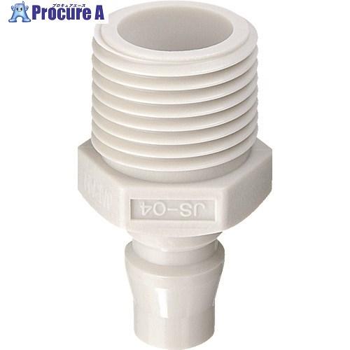 JOPLAX 樹脂プラグ 相手側取付メネジRc(PT)1/2  ▼375-3875 JS-04W  ...