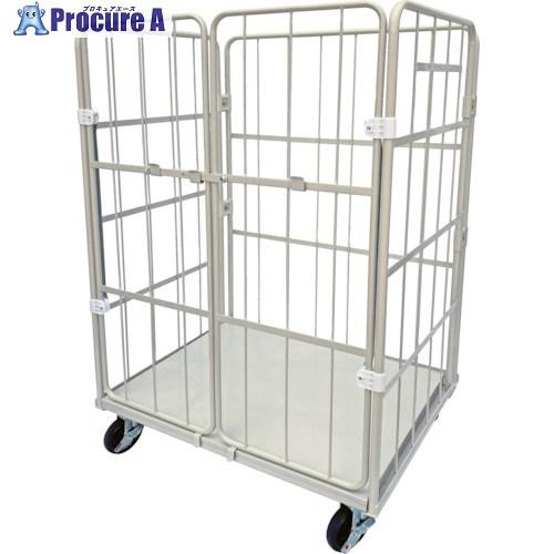 YAMATO 床板スチール製観音扉付コンビテナー  ■▼385-7421 KRC80-SI  1台