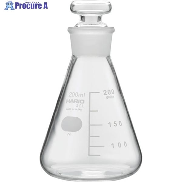 HARIO 共栓三角フラスコ200ml(TS27)  ▼388-9958 TSF-200-SCI  ...