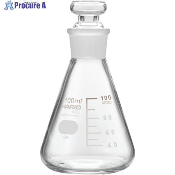 HARIO 共栓三角フラスコ100ml(TS22)  ▼388-9960 TSF-100-SCI  ...