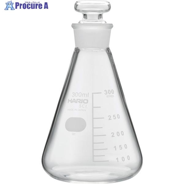 HARIO 共栓三角フラスコ300ml(TS27)  ▼388-9962 TSF-300-SCI  ...