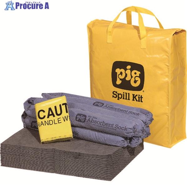 pig 吸収材 ピグスピルリスポンスバッグキット 油・液体用  ▼406-0687 KIT220  ...