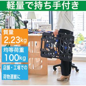 TRUSCO 樹脂製平台車 ルートバンメッシュ...の詳細画像4