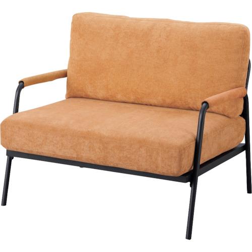 IRIS 100558 1人掛けコーデュロイソファ ライトブラウン  ■▼414-7756 SFCS...