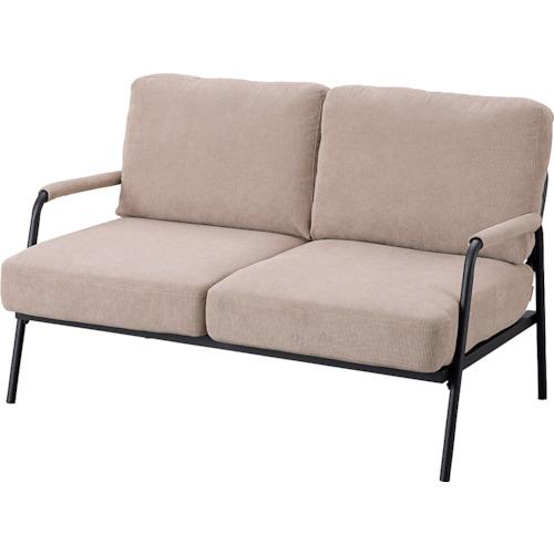 IRIS 100562 2人掛けコーデュロイソファ グレージュ  ■▼414-9266 SFCS-1...