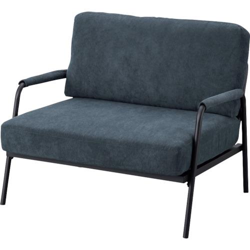 IRIS 100560 1人掛けコーデュロイソファ ネイビー  ■▼414-9310 SFCS-90...