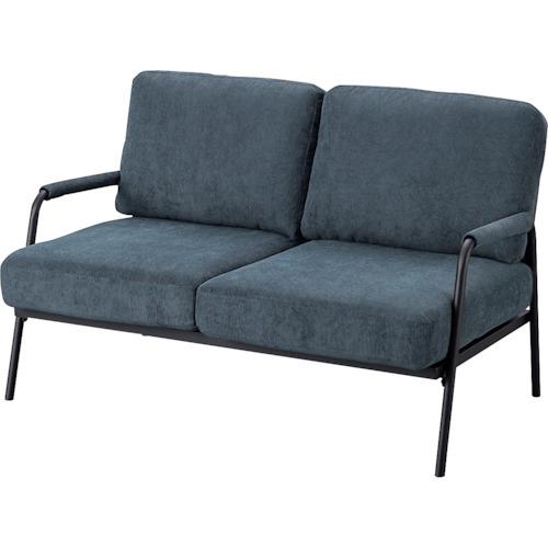 IRIS 100563 2人掛けコーデュロイソファ ネイビー  ■▼414-9312 SFCS-12...