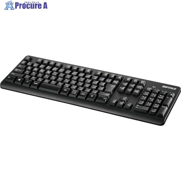 BUFFALO Bluetoothキーボード 抗菌仕様 スタンダード フル ブラック  ▼417-0...