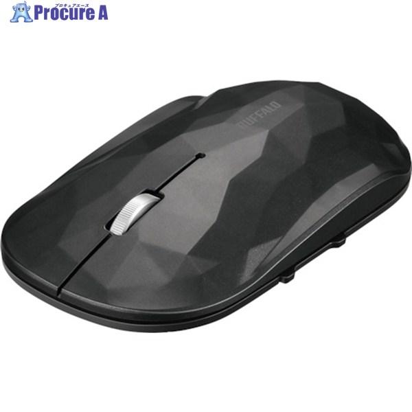 BUFFALO 薄型 5ボタン 無線 BlueLEDマウス ジオメトリー ブラック  ▼417-06...