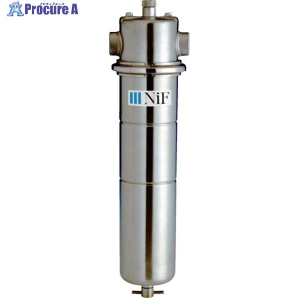 日本フイルター ステンレス製ハウジング SFH-02N-6-F-6-6 500mm1本用 OリングF...