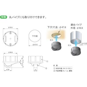 プラパート シークレットキャスター ウレタン車...の詳細画像1