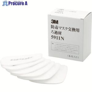 3M 有機ガス用吸収缶フィルター付 6001/5911-S1 (6000用) (2個/1組