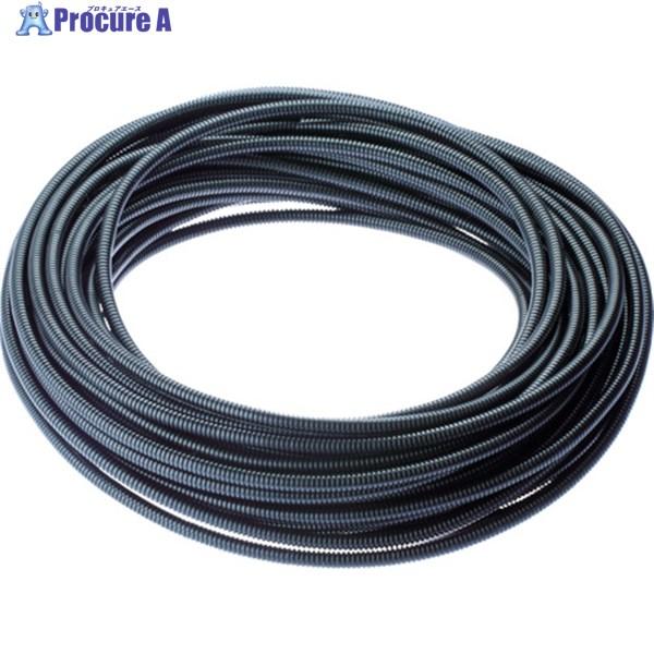 PANDUIT コルゲートチューブ ポリエチレン スリット付き 黒 内径8.9mm 30.48m  ...