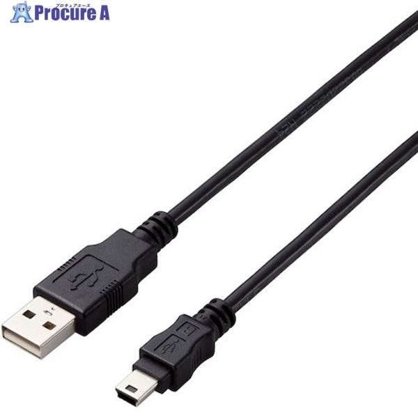 ELECOM USB2.0ケーブル A-miniBタイプ 仕様固定 2m ブラック  ▼441-39...