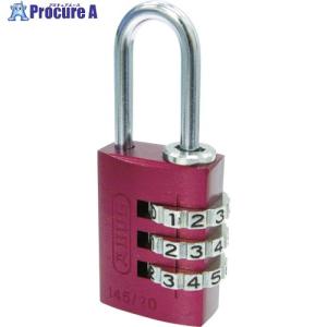 ABUS ナンバー可変式南京錠 145-20 レッド  ▼445-1287 145-20-RE  1個｜procure-a