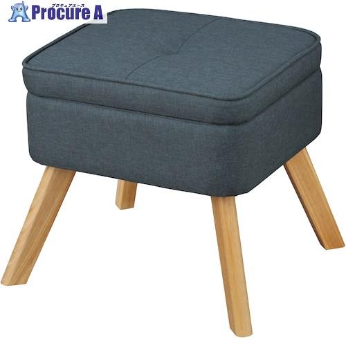 IRIS 102077 収納付きオットマン ブルー  ■▼446-3280 FAC-OT-A  1台