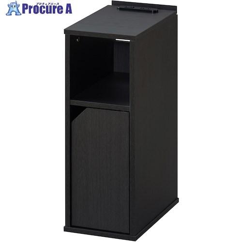 IRIS 296242 ナイトテーブル扉付き ブラック  ■▼446-6496 NTB-180T-B...