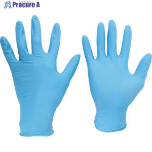 ミドリ安全 ニトリル使い捨て手袋 粉なし 青 S (100枚入) ▼447-8550 VERTE-750K-S 1箱