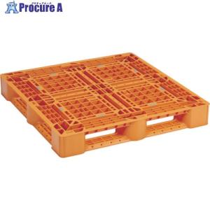 NPC プラスチックパレットSLA-1111 片面四方差し オレンジ  ■▼453-2937 SLA-1111-OR  1枚｜procure-a