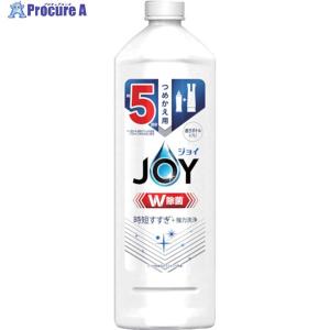 P＆G ジョイ W除菌 食器用洗剤 さわやか微香 詰め替え 670ml ▼454-9663 402328 1個