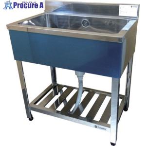 東製作所 アズマ 一槽シンク(ホース付) 900×450×800 □▽455-2482 KP1