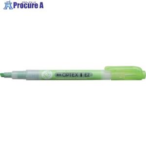 ゼブラ 蛍光ペン 蛍光オプテックス1-EZ 緑 ▼457-1195 WKS11-G 1本