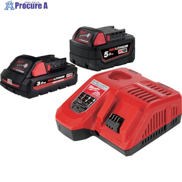 milwaukee M18 HO3.0Ah ＆ 5.0Ah スタートキット  ▼457-6580 M...