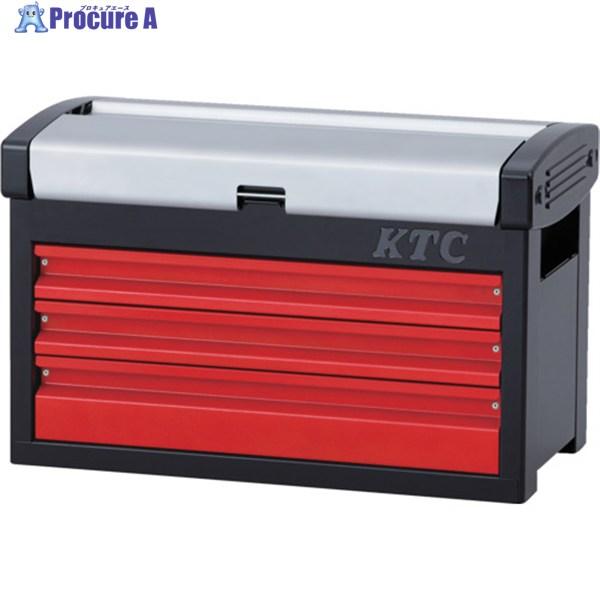 KTC スチール製工具箱 チェスト(3段3引出し) シルバー×レッド×ブラック 間口510×奥行27...