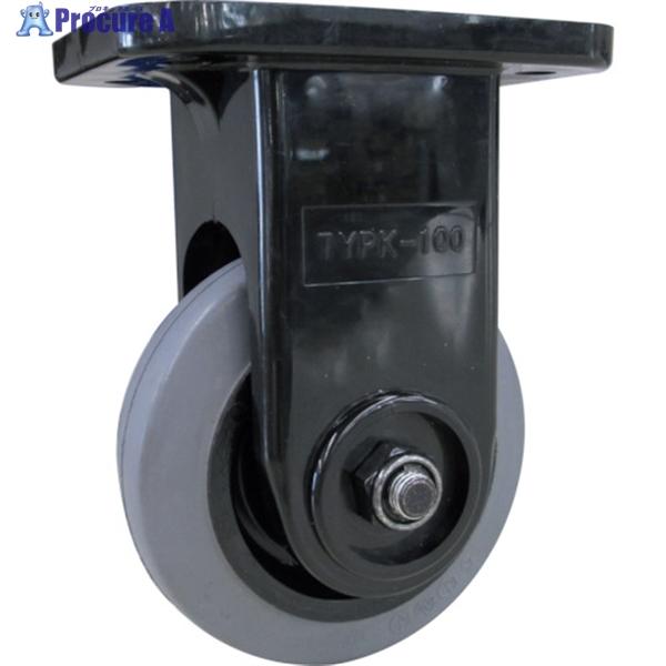 TRUSCO 【売切廃番】省音グレーキャスター 固定 Φ100 黒色  ▼466-4973 TYPG...