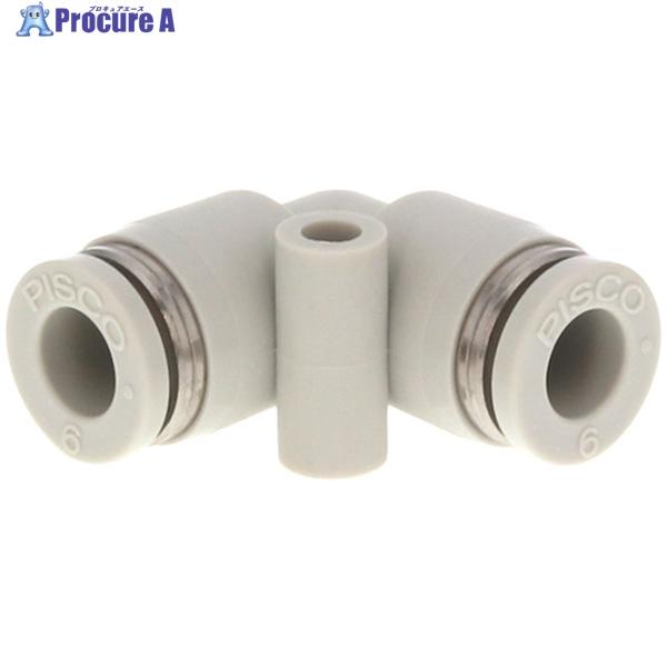 PISCO チューブフィッティング ユニオンエルボ チューブ外径:10mm ライトグレー仕様  ▼4...